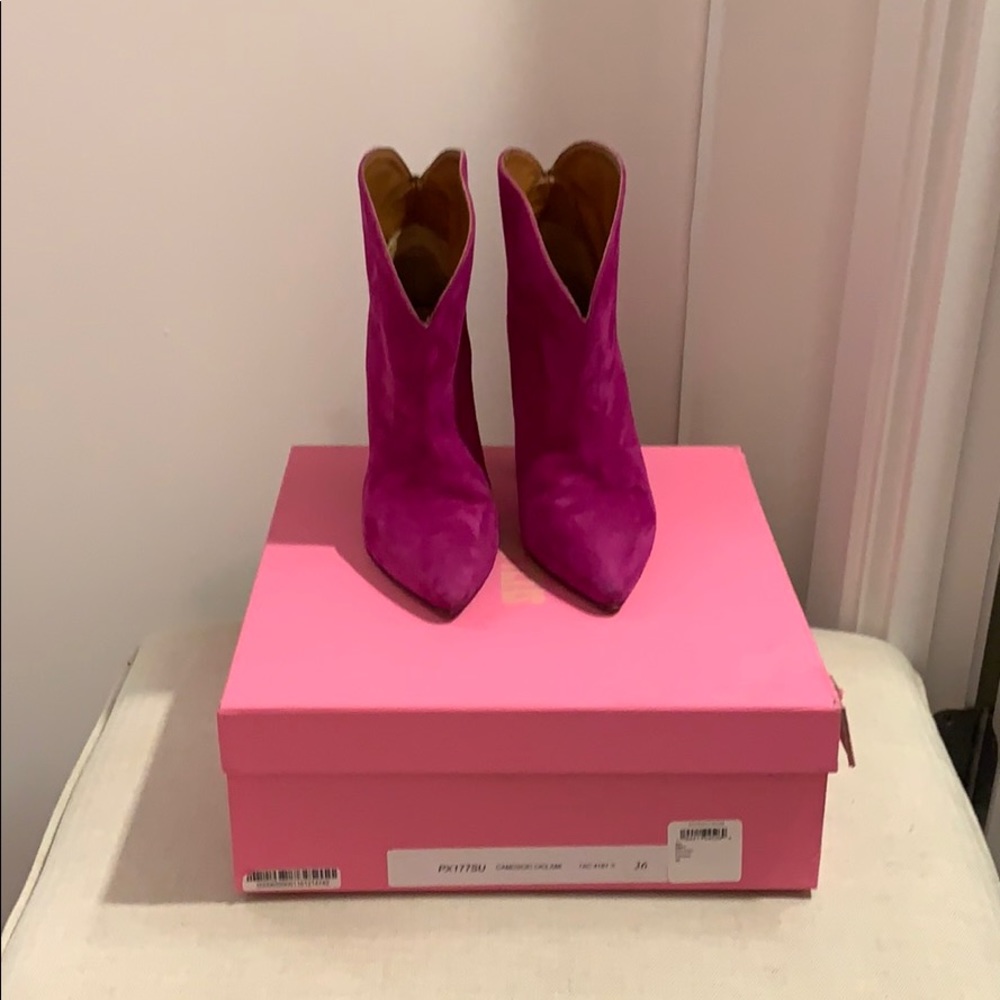 Paris Texas fuchsia booties